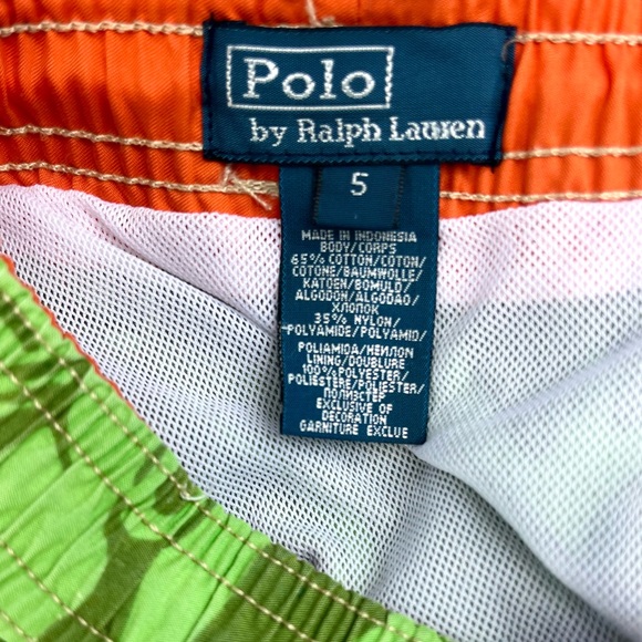 Polo by Ralph Lauren Green Fish Swim Trunks - Picture 3 of 3